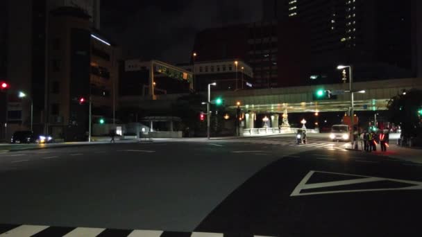 Widok Nocy Tokio Nihonbashi — Wideo stockowe