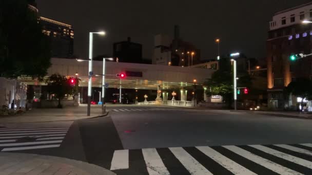 Tokyo Nihonbashi Gece Manzarası — Stok video