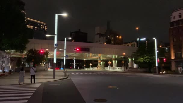 Tokyo Nihonbashi Night View — Stock video