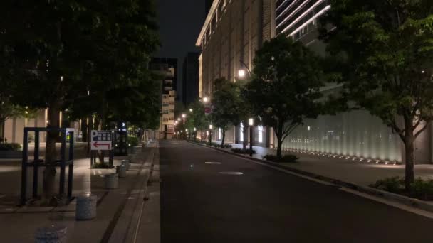 Νυχτερινή Θέα Τόκιο Νιχονμπάσι — Αρχείο Βίντεο