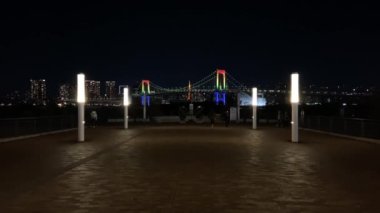 Japonya 'da Odaiba, Tokyo Gece Manzarası