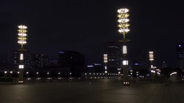 日本のお台場 東京夜景 — ストック動画