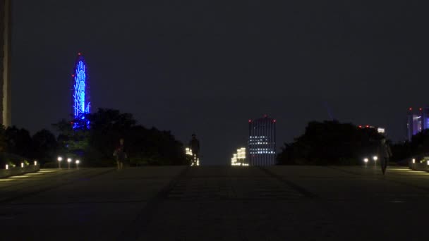 Odaiba Japan Tokyo Night View — Stockvideo
