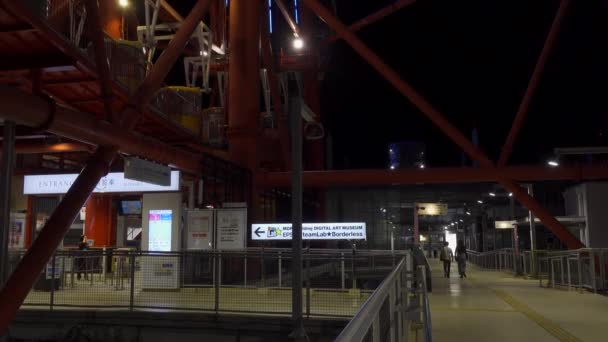 Odaiba Japonsku Tokyo Night View — Stock video