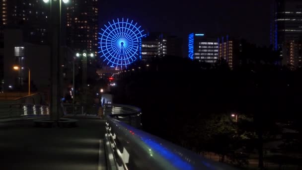 Odaiba Japão Tokyo Night View — Vídeo de Stock