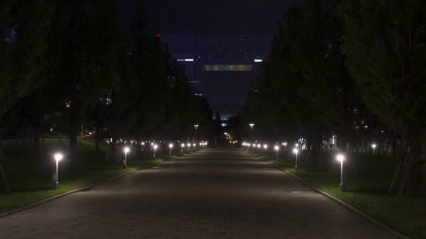 Odaiba Japan Nachtansicht Tokio — Stockvideo