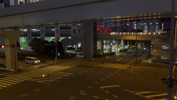 Odaiba Japón Tokyo Night View — Vídeos de Stock