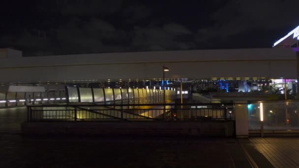 Odaiba Japón Tokyo Night View — Vídeos de Stock