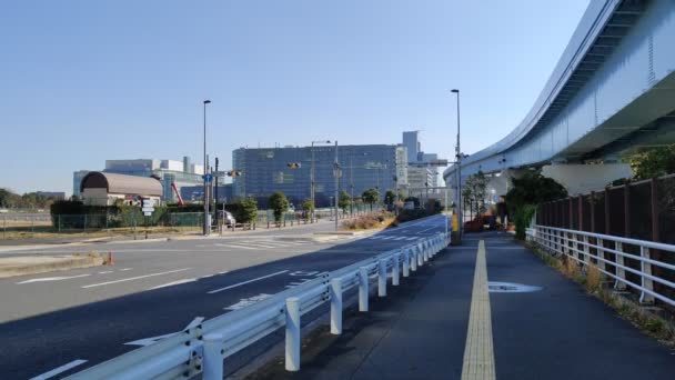 Tóquio Odaiba Paisagem Videoclipe — Vídeo de Stock