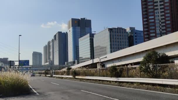 Tóquio Odaiba Paisagem Videoclipe — Vídeo de Stock