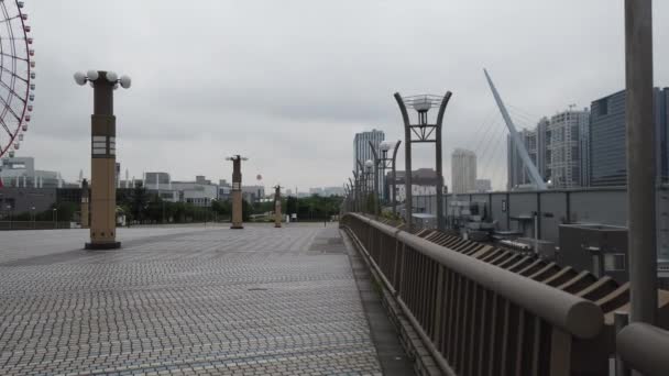 Tóquio Odaiba Paisagem Videoclipe — Vídeo de Stock