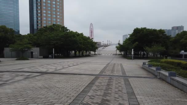 Токио Одайба Ландшафт Видеоклип — стоковое видео
