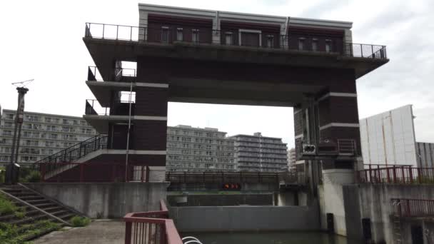 Tokyo Arakawa Nehir Yatağı Video Klibi — Stok video
