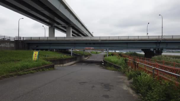 Tokyo Arakawa Nehir Yatağı Video Klibi — Stok video