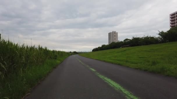 Tokyo Arakawa Flodbädd Videoklipp — Stockvideo