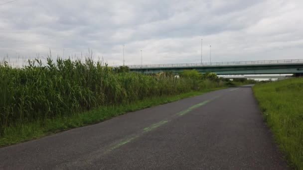 Tóquio Arakawa Leito Rio Vídeo Clip — Vídeo de Stock