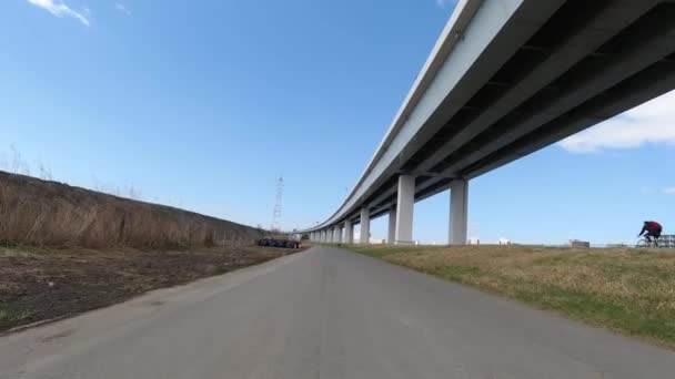 Arakawa Cycling Road Japonia Tokio — Wideo stockowe
