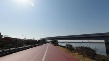 Arakawa Bisiklet Yolu Japonya Tokyo