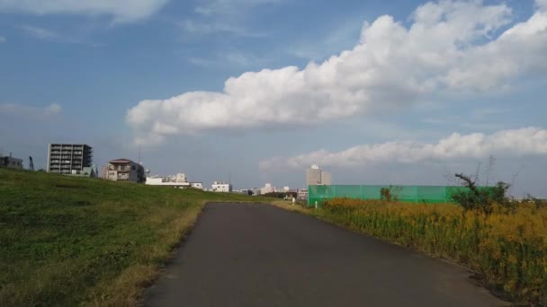 Arakawa Cycling Road Japan Tokyo — Stock Video