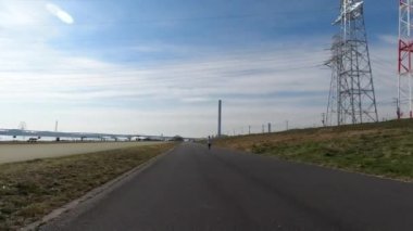 Arakawa Bisiklet Yolu Japonya Tokyo