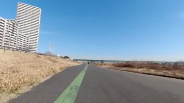 Arakawa Bisiklet Yolu Japonya Tokyo