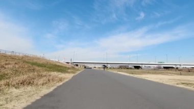 Arakawa Bisiklet Yolu Japonya Tokyo