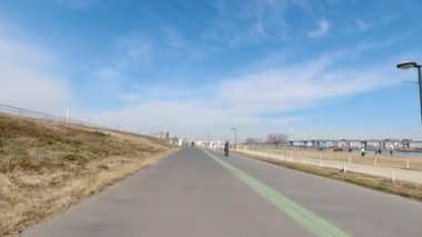 Arakawa Bisiklet Yolu Japonya Tokyo