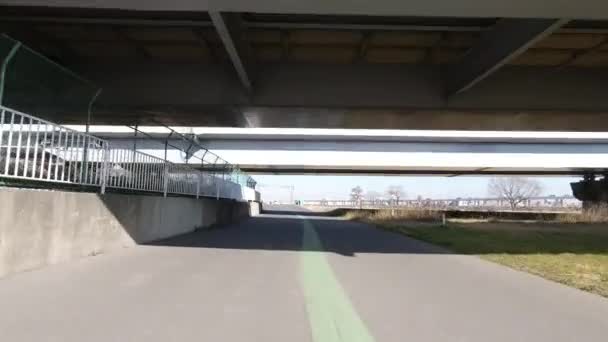 Arakawa Cycling Road Japonia Tokio — Wideo stockowe