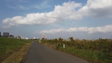 Arakawa Bisiklet Yolu Japonya Tokyo