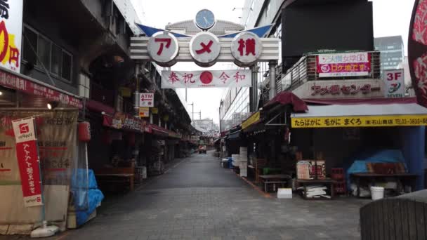 Ameyoko Shopping Street Japonia Tokio — Wideo stockowe