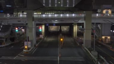 Shibuya Japonya 'da, Tokyo Gece Manzarası