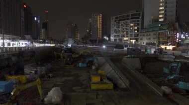 Shibuya Japonya 'da, Tokyo Gece Manzarası