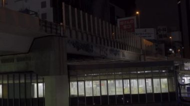 Shibuya Japonya 'da, Tokyo Gece Manzarası