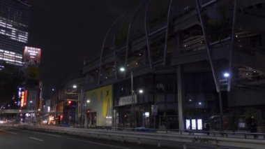 Shibuya Japonya 'da, Tokyo Gece Manzarası