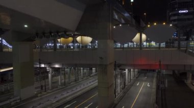 Shibuya Japonya 'da, Tokyo Gece Manzarası