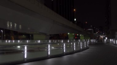 Shibuya Japonya 'da, Tokyo Gece Manzarası