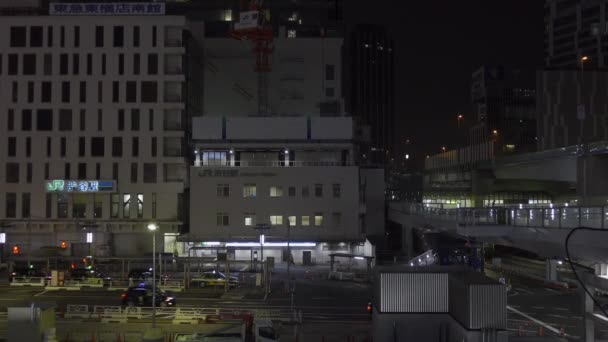 Shibuya Japonsku Tokyo Night View — Stock video