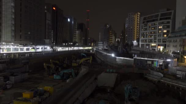 Shibuya Japón Tokio Vista Nocturna — Vídeos de Stock