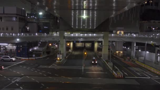 Shibuya Japonii Tokyo Night View — Wideo stockowe