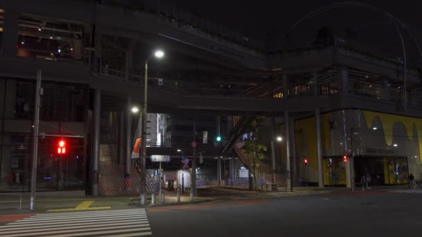 Shibuya Japan Nachtansicht Tokio — Stockvideo