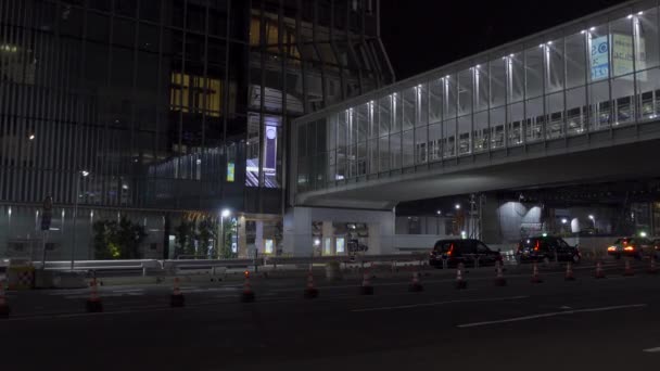 Сибуя Японии Ночной Вид Токио — стоковое видео