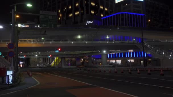 Сибуя Японии Ночной Вид Токио — стоковое видео