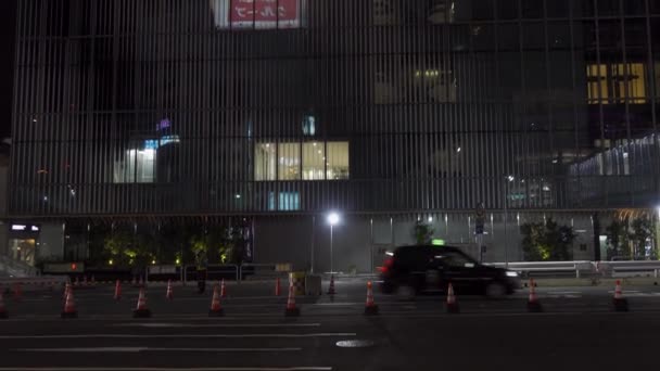 Shibuya Japonya Tokyo Gece Manzarası — Stok video