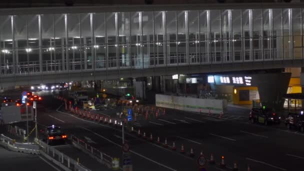 Shibuya Japonya Tokyo Gece Manzarası — Stok video