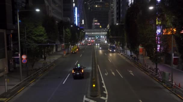 Shibuya Japón Tokio Vista Nocturna — Vídeos de Stock