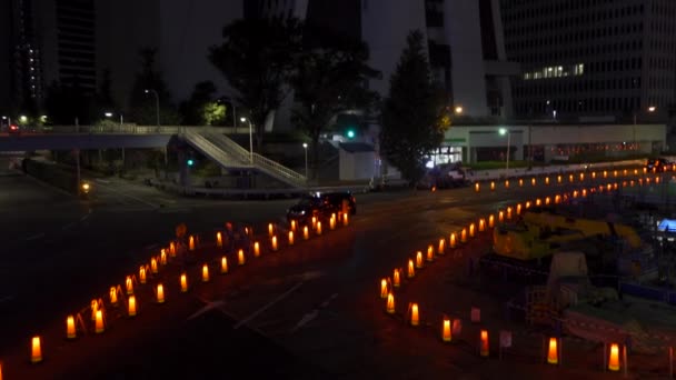 Shinjuku Japonsku Tokyo Night View — Stock video