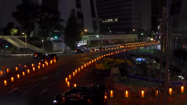 Shinjuku Japan Tokio Nachtzicht — Stockvideo