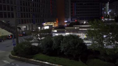 Shinjuku Japonya 'da, Tokyo Gece Manzarası
