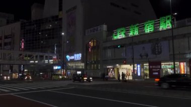 Shinjuku Japonya 'da, Tokyo Gece Manzarası