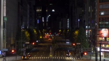 Shinjuku Japonya 'da, Tokyo Gece Manzarası